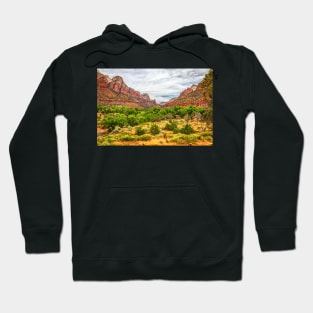 Watchman Trail View, Zion National Park Hoodie